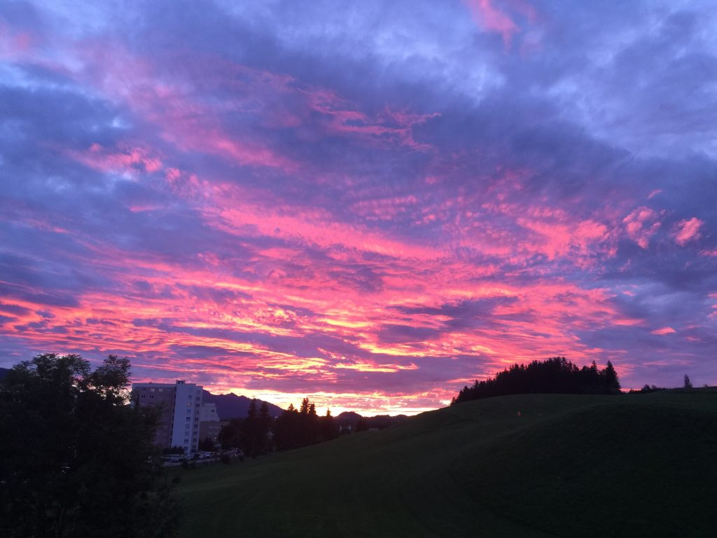 Abendrot über Füssen